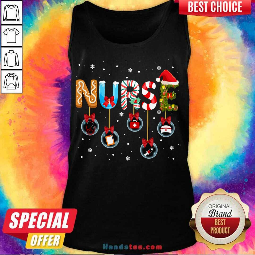 Christmas Nurse Nursing Gift  Tank-Top- Design By Handstee.com