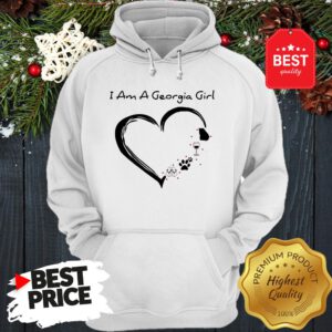 I Am A Georgia Girl Heart Hoodie