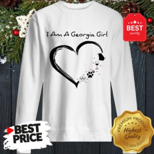 I Am A Georgia Girl Heart Sweatshirt