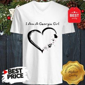 I Am A Georgia Girl Heart V-Neck