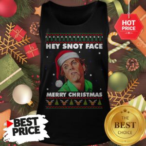 Official Drop Dead Fred Hey Snot Face Merry Christmas Ugly Christmas Tank Top
