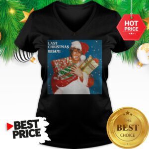 Official George Michael Last Christmas Wham V-Neck