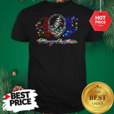 Official Grateful Dead Leopard Buffalo Plaid Merry Christmas Shirt