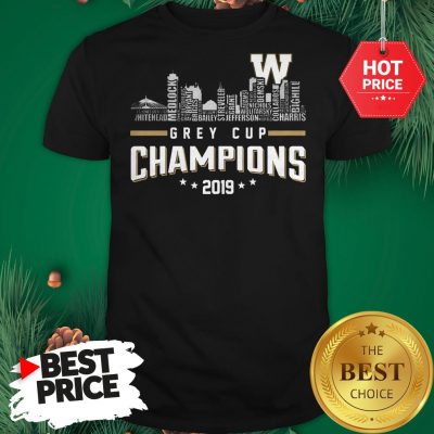 Official Grey Cup Champions 2019 Shirt