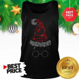 Official Harry Potter Harry Hat Xmas Diamond Christmas Tee Tank Top