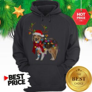Official Sheltie Gorgeous Reindeer Light Christmas Hoodie