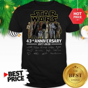 Official Star Wars 43rd Anniversary 1977-2020 Signatures Shirt