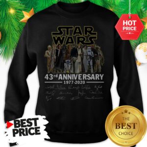 Official Star Wars 43rd Anniversary 1977-2020 Signatures Sweatshirt