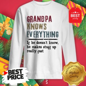 Official Uncle Knows Everything If He Doesn't Know He Makes Stuff Up Really Fast Sweatshirt