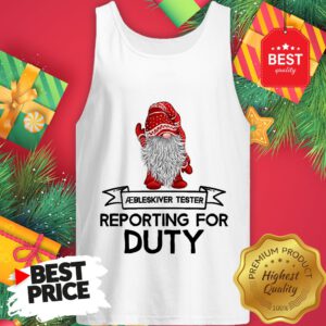 Reporting For Duty Gnomes Christmas Tank Top