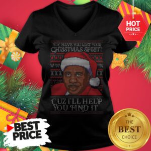 Santa Steve Harvey Boy Have You Lost Your Christmas Spirit Cuz I’ll Help You Find It V-Neck