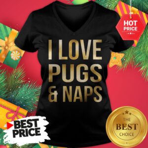 The Official I Love Pit Bulls And Naps V-Neck
