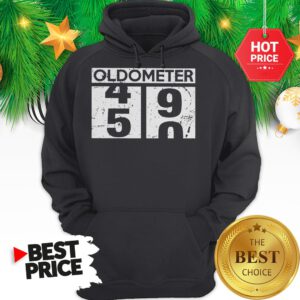 50th Birthday Oldmeter 49 50 Funny Hoodie