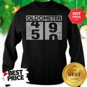50th Birthday Oldmeter 49 50 Funny Sweatshirt