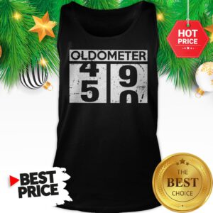 50th Birthday Oldmeter 49 50 Funny Tank Top