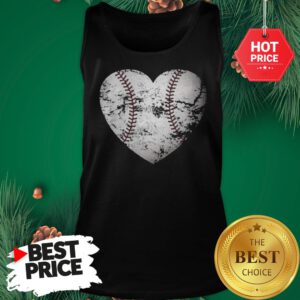 Baseball Heart Distressed Gift For Baseball Mom Tank Top