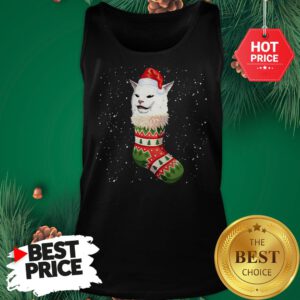 Cat Ugly Christmas Cat In Stocking Ugly Christmas Kids Tank Top