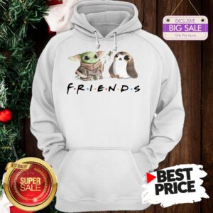 Funny Baby Yoda Frog And Penguin Friends Hoodie