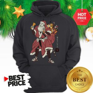 Hot Santa Samurai Funny Hoodie