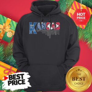 Kansas City Missouri Black Silhouette Skyline Art Hoodie