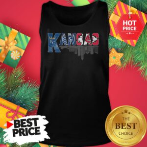 Kansas City Missouri Black Silhouette Skyline Art Tank Top