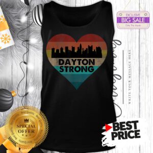 Lovely Love Dayton Strong Ohio Heart Vintage Tank Top