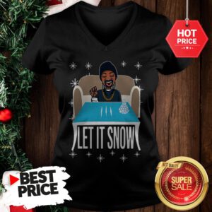 Lovely Snoop Dogg Walmart Cocaine Santa Let It Snow V-Neck