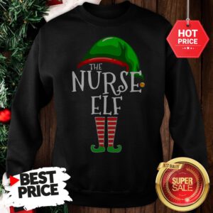 Nice Cute The Nurse ELF Christmas Sweatshirt