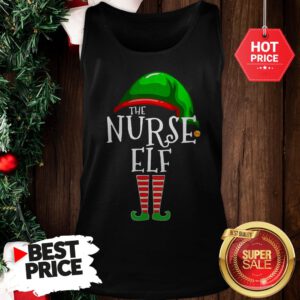 Nice Cute The Nurse ELF Christmas Tank Top