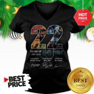 Official 22 Years Of 1997 2019 Harry Potter Thank You For The Memories V-Neck