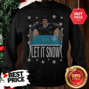 Official A Good Tony Montana Walmart Cocaine Santa Let It Snow Christmas Sweatshirt