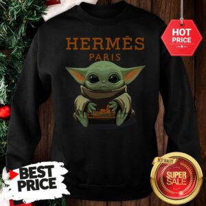 Official Baby Yoda Hug Hermes Paris Sweatshirt