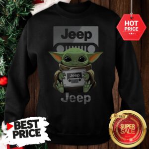 Official Baby Yoda Hug Jeep Sweatshirt