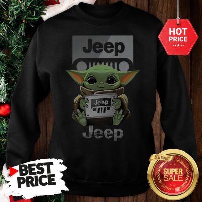 Official Baby Yoda Hug Jeep Sweatshirt