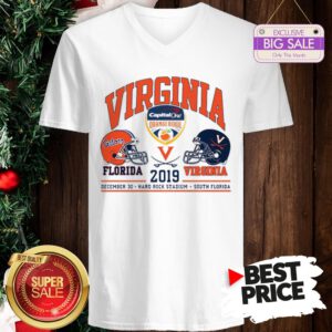 Official Capital One Orange Bowl Florida Gators vs Virginia Cavaliers 2019 V-Neck