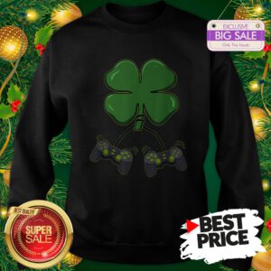 Official Four Leaf Clover Video Game Controllers Sweatshirt
