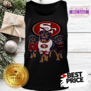 Official Funny Rottweiler Dogs San Francisco 49ers Tank Top