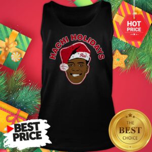 Official Hachi Holiday Funny Tank Top