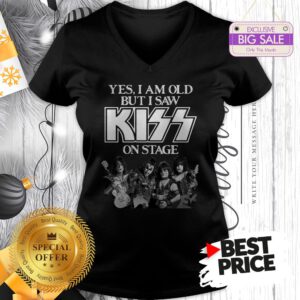 Official Holiday Yes I Am Old But I Saw Kiss On Stage V-Neck