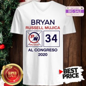 Official Hot Bryan Russell Mujica Al Congreso 2020 V-Neck