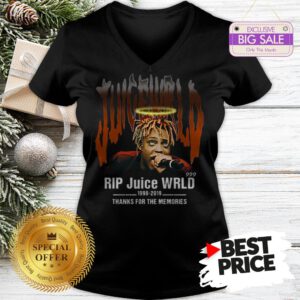 Official Hot Rip Juice WRLD 1998 2019 Thanks For The Memories V-Neck