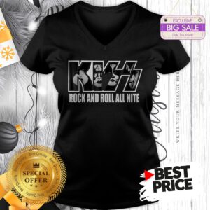 Official KISS Rock And Roll All Nite V-Neck