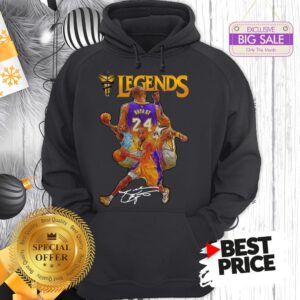 Official Kobe Bryant 24 Los Angeles Lakers Legends Signature Hoodie