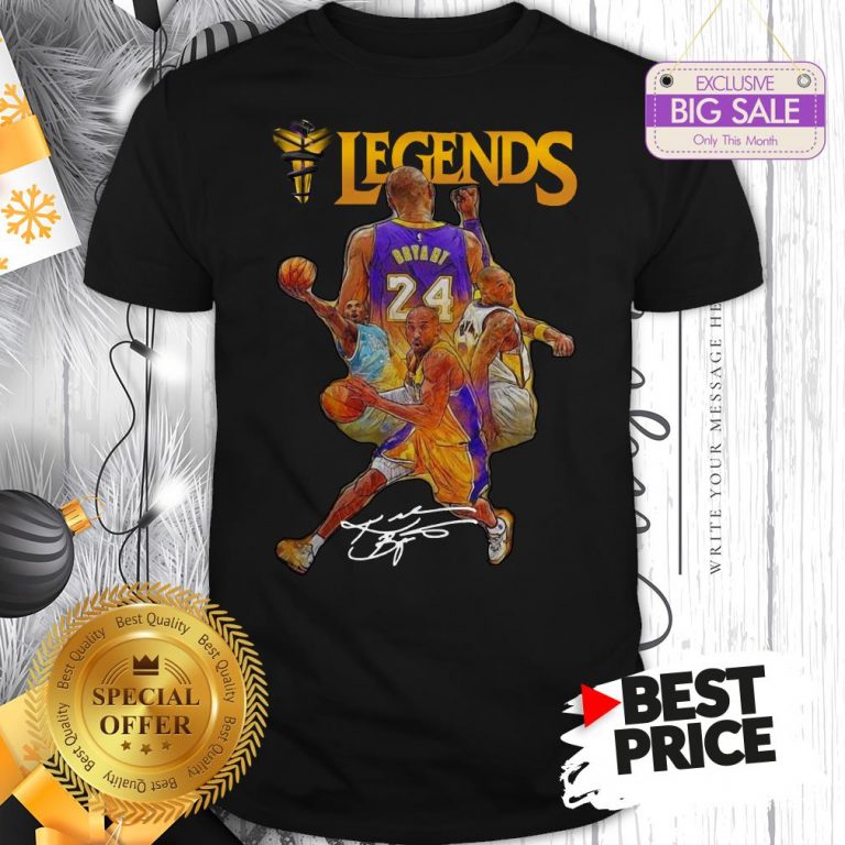 Official Kobe Bryant 24 Los Angeles Lakers Legends Signature Shirt