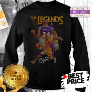 Official Kobe Bryant 24 Los Angeles Lakers Legends Signature Sweatshirt