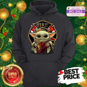 Official Like Baby Yoda Hug Firefighter Captain Hat Hoodie