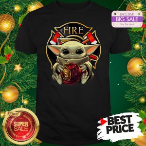 Official Like Baby Yoda Hug Firefighter Captain Hat Shirt