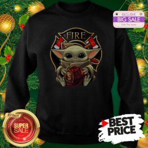 Official Like Baby Yoda Hug Firefighter Captain Hat Sweatshirt