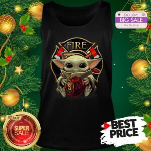 Official Like Baby Yoda Hug Firefighter Captain Hat Tank Top