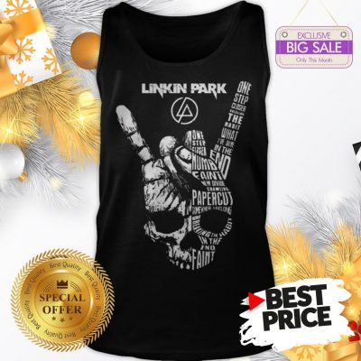 Official Like Top Linkin Park Rock Sign Skull Tank Top